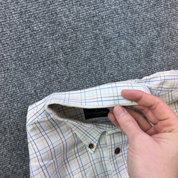 Gitman Bros Button Up Shirt White Fashion Post Louisville Large White Check - Picture 16 of 16